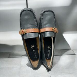 Gravity Defyer Perfect fit Shoes Blue Brown Buckle Leather‎ Women's 8M slip on